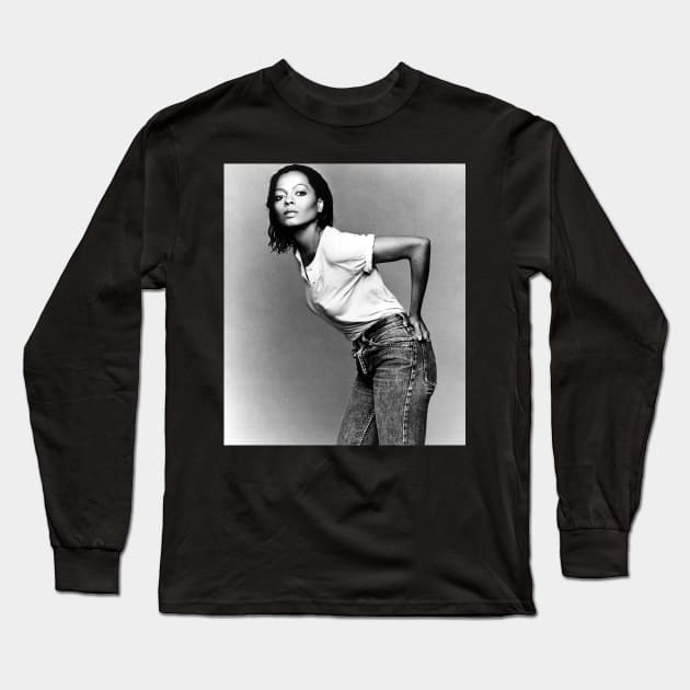 Diana Ross 80s Long Sleeve T-Shirt by kilshamy